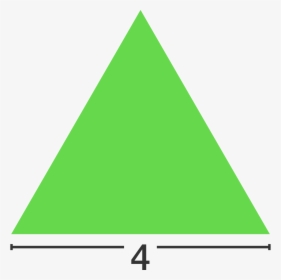 An Equilateral Triangle Has A Base Length Of - Triangle, HD Png Download, Free Download