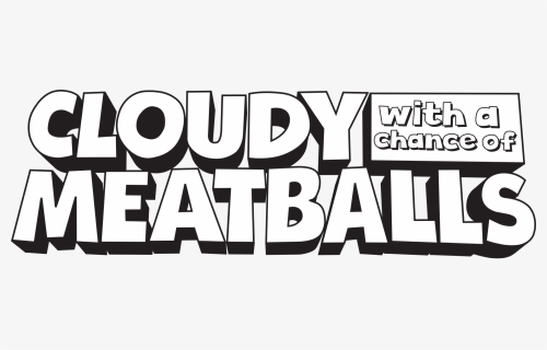 Cloudy With A Chance Of Meatballs Black, HD Png Download, Free Download
