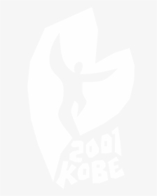 2001 Kobe Logo Black And White - Johns Hopkins Logo White, HD Png Download, Free Download
