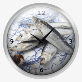 Sardines With Fishnet - Wall Clock, HD Png Download, Free Download