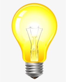 Yellow Light Bulb - Bulb Png Transparent Background, Png Download, Free Download