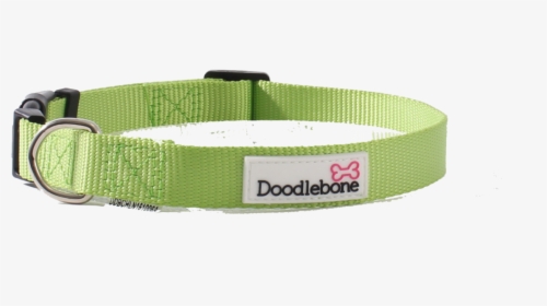 Doodlebone Bold Nylon Adjustable Apple Green Dog Collar - Belt, HD Png Download, Free Download