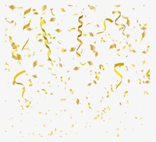 Gold Confetti Png Party - Gold Confetti Background Png, Transparent Png, Free Download