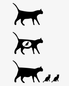 Cats Black And White Draw, HD Png Download, Free Download