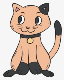Clipart Cats And Kittens At Getdrawings - Cute Cat Cartoon Drawing, HD Png Download, Free Download