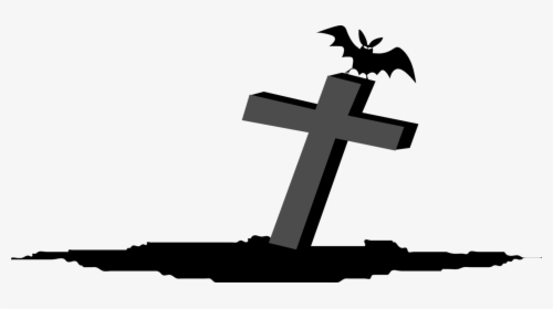Headstone Clipart Cross - Cross Halloween Clipart, HD Png Download, Free Download