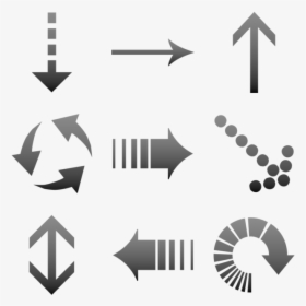 Classic Arrows Icon In Style Simple Black Gradient - Low Carb Icon, HD Png Download, Free Download