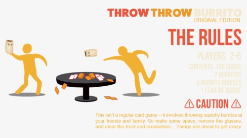 How To Play Header - Throw Throw Burrito Rules, HD Png Download, Free Download