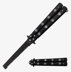 Skull Butterfly Knife, HD Png Download, Free Download