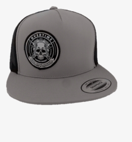 Grey And Black "skull & Motor - Baseball Cap, HD Png Download, Free Download