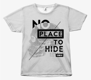 Black Skull T-shirt - Active Shirt, HD Png Download, Free Download