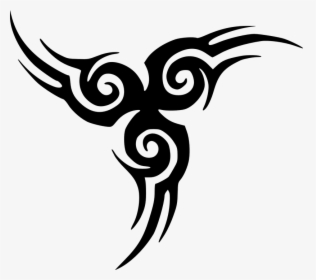 Tattoo, Black, Celtic, Tribal, Symbol, Floral, Wings, HD Png Download, Free Download