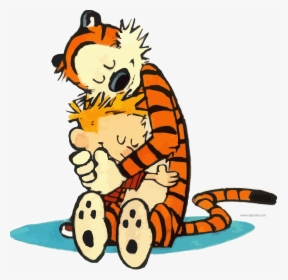 Hugging Calvin And Hobbes, HD Png Download, Free Download