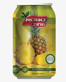 Robo Zing Can Pineapple - Pineapple, HD Png Download, Free Download