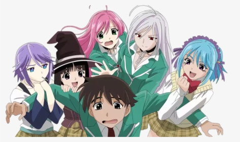 Rosario Vampire Hug Attack - Rosario Vampire, HD Png Download, Free Download