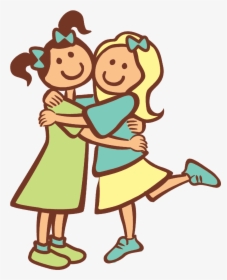 Best Friends Clipart Hug - Friends Clipart, HD Png Download, Free Download