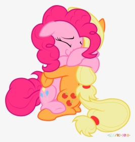 And Applejack Hug , - My Little Pony Pinkie Pie And Applejack, HD Png Download, Free Download