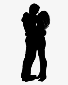 Silhouette Love Romance Film - Boy And Girl Hugging Png, Transparent Png, Free Download