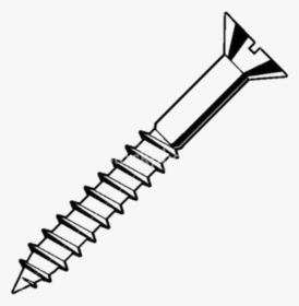 Download Screw Png Images - Drawing Of A Screw, Transparent Png, Free Download