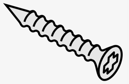 Free Cliparts Download Clip - Screw Clipart Black And White, HD Png Download, Free Download