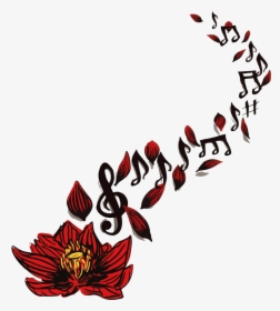 Filigree Clipart Music  Butterfly And Music Note Tattoo HD Png Download   kindpng