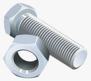 Cover Clip Metal Screw - Bolt And Nut Png, Transparent Png, Free Download