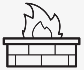 Fire Pit Clipart Black And White, HD Png Download, Free Download