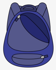 Blue School Bag Clip Arts - Cartoon School Bag Png, Transparent Png, Free Download