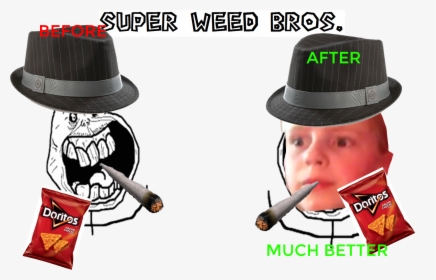Transparent Weed Hat Png - Forever Alone, Png Download, Free Download