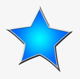 Star Clipart Blue - Star Drawing Blue, HD Png Download, Free Download