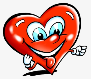 Heart Clipart Cartoons - Heart Face Clipart, HD Png Download, Free Download