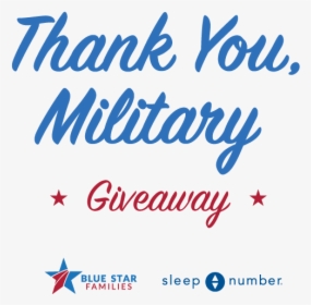 Sleep Number Thank You Military Giveaway Header Image - Graphic Design, HD Png Download, Free Download