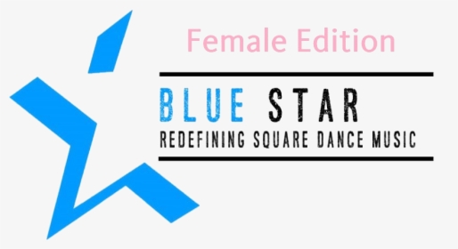 Female Blue Star Logo - Black Star Square, HD Png Download, Free Download