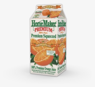 Homemaker, Premium Squeezed Original Orange Juice, - Orange Juice In Carton, HD Png Download, Free Download