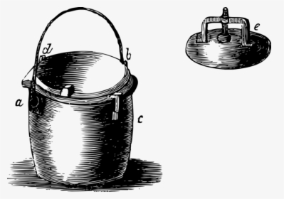 Vintage Cooking Pot Clip Arts - Pressure Cooker, HD Png Download, Free Download