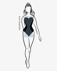 Drawing With Hourglass Body, HD Png Download, Free Download