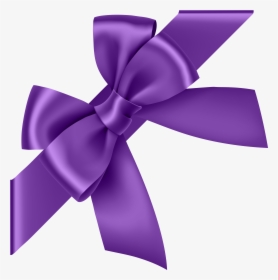Purple Bow Transparent Clip, HD Png Download, Free Download
