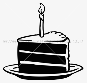Transparent Slice Of Cake Png - Birthday Cake Slice Drawing, Png Download, Free Download