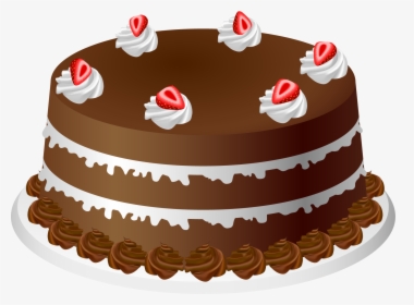 Chocolate Cake Clip Art - Chocolate Cake Clipart, HD Png Download, Free Download