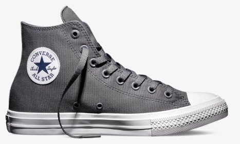 All Star Converse Chuck Taylors Grey , Png Download - Converse Chuck Taylor Ii Hi Grey, Transparent Png, Free Download