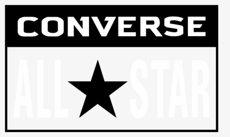 Converse All Star Logo Black And White - Converse, HD Png Download, Free Download