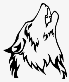 Wolf Free Howling Clipart Clip Art On Transparent Png - Easy Wolf Howling Drawing, Png Download, Free Download