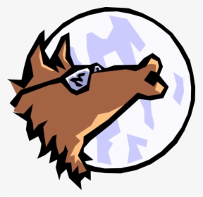 Transparent Wolf Howling Clipart - Blue Coyote, HD Png Download, Free Download