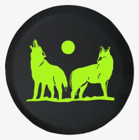 Wolves Howling In The Moonlightoffroad Jeep Rv Camper - Black Norwegian Elkhound, HD Png Download, Free Download