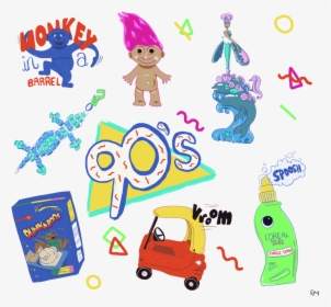 90s, Aesthetic, And Colorful Image - Cartoon, HD Png Download, Free Download