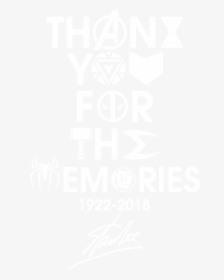 Transparent Adios Clipart - Thank You For The Memories Stan Lee, HD Png Download, Free Download