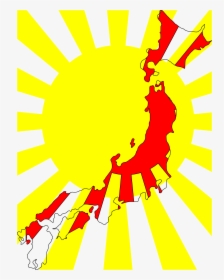 Japan Map Flag Clip Arts - Imperial Japan Blue Flag, HD Png Download, Free Download