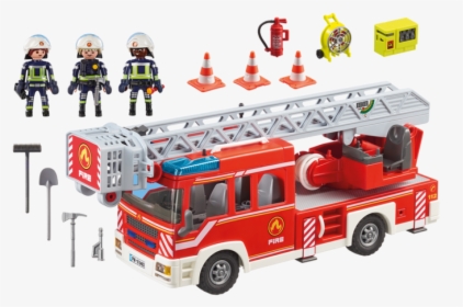 Playmobil Fire Engine With Ladder Perth One Stop Hobby - Playmobil Fire Truck, HD Png Download, Free Download