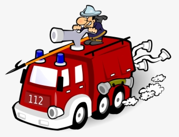 Filefire Engine By Mimooh - Fire Car Cartoon Water, HD Png Download, Free Download