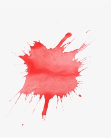 Red Watercolor Painting - Red Paint Splotch Png, Transparent Png, Free Download